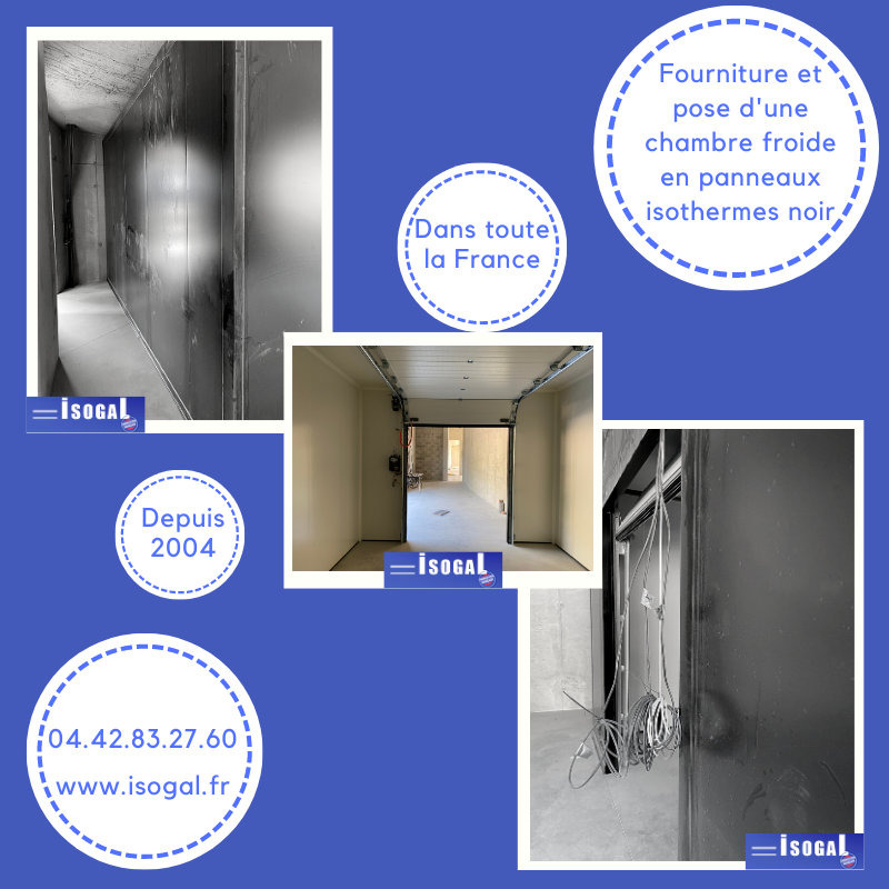 pose chambre froide noire